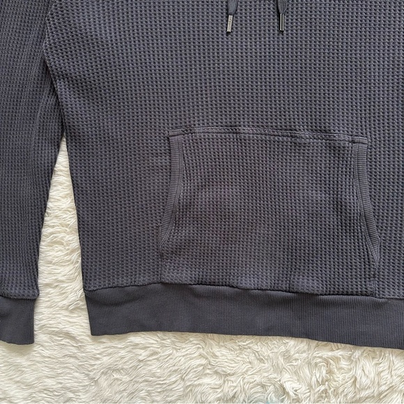 Feat Clothing Mens TreeCell Waffle Hoodie Long Sleeve Gray L - Picture 6 of 12